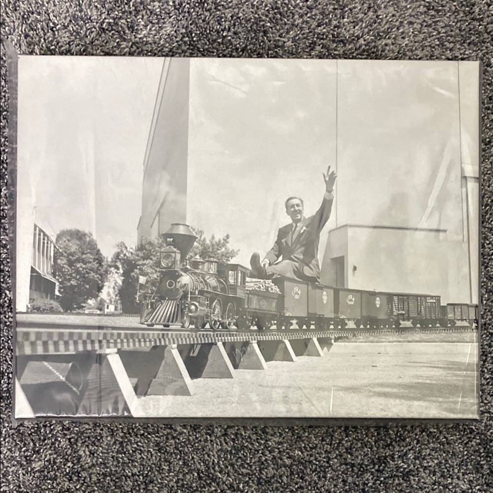Walt Disney Archives Giclee “Walt On Miniature Train” 2015 Release. Never Opened
